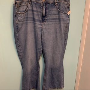 A. Eagle 90's Flare WM 22 Med.Wash Distressed 5-Pocket Mid-Rise Loose Fit Jeans